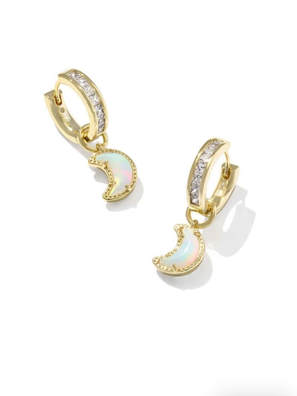 Kendra Scott Moon Convertible Huggie Earrings, Gold-Plated
